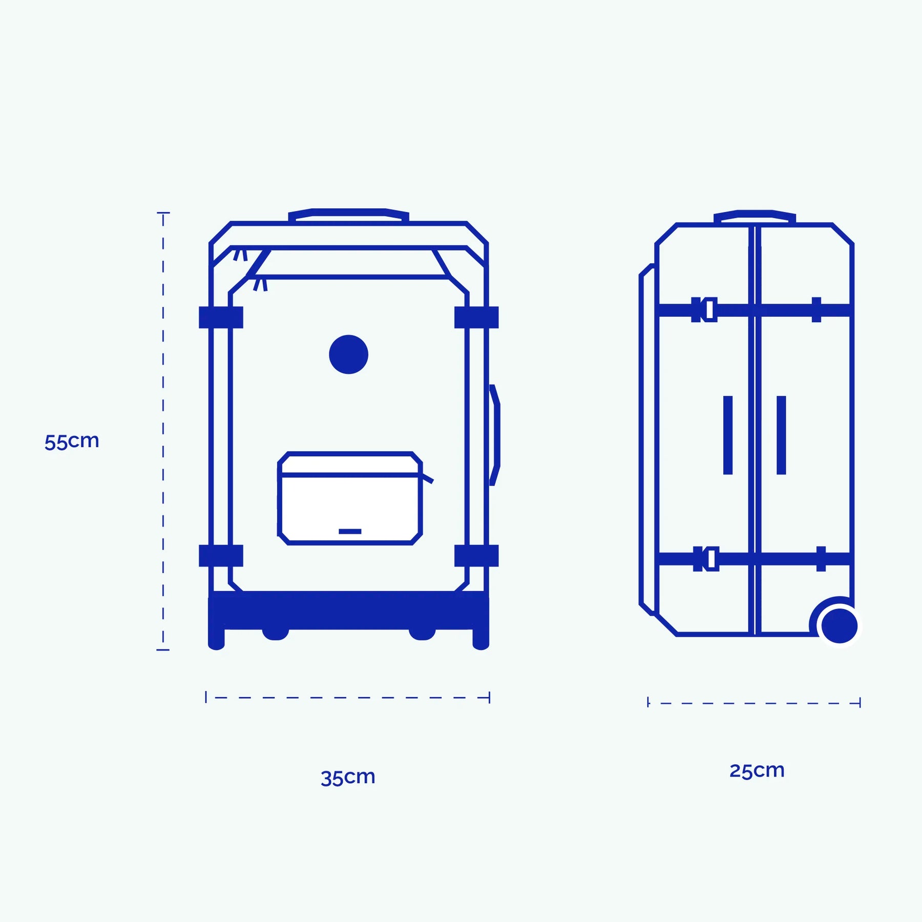 Valise souple 2 roues small Reykjavik - Cabaia - 
