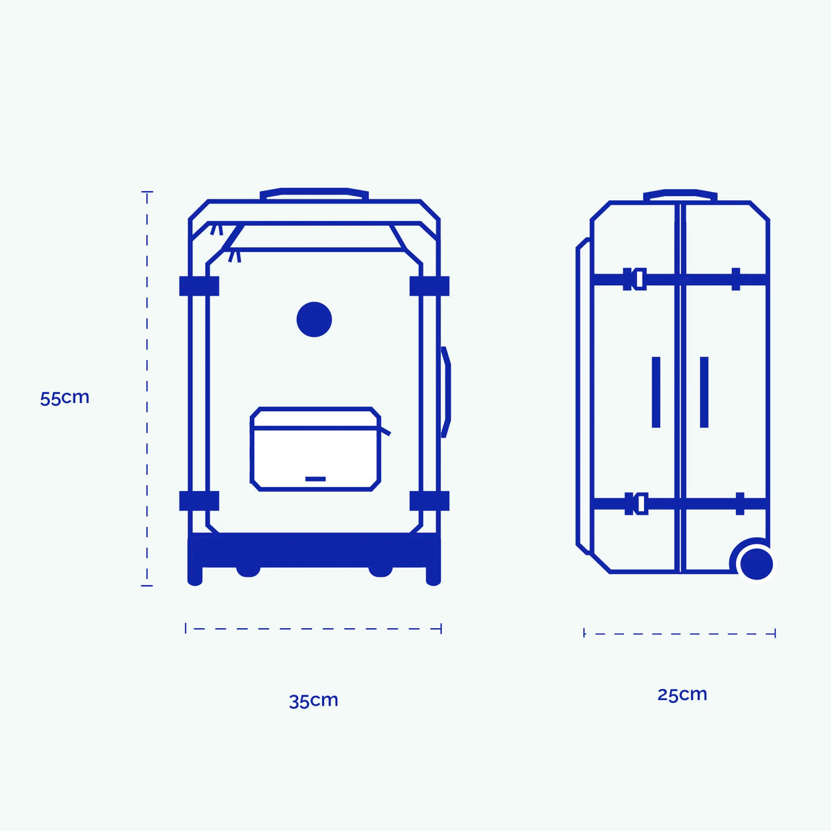 Valise souple 2 roues small Edea - Cabaia - 