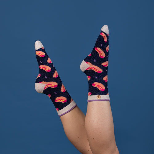 Chaussettes Louise & Jeremi - Navy - Cabaia -  - Cabaia